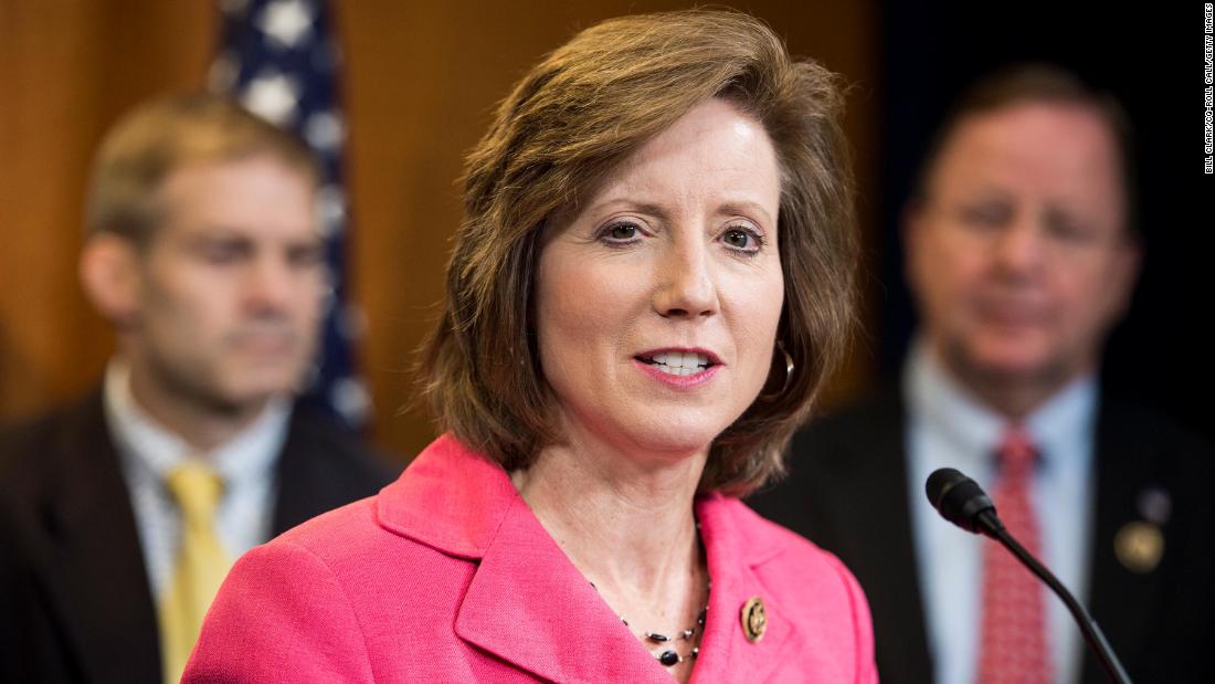 UNITED STATES - JULY 16: Rep. Vicky Hartzler, R-Mo., speaks during the Republican Study Committee news conference to call on the House and Senate to support the First Amendment Defense Act on Thursday, July 16, 2015. (Photo By Bill Clark/CQ Roll Call)