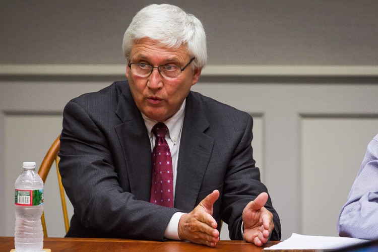 Sen. Chuck Morse speaks with the Monitor editorial board on Monday, June 22, 2015.

(ELIZABETH FRANTZ / Monitor staff)